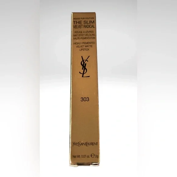 YSL Rouge Pur Couture The Slim Velvet Radical Lipstick – #303 Rose Incitement 💄 - Picture 5 of 5